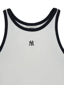 [MLB] Women's Basic Ringer Crop Sleeveless T-shirt