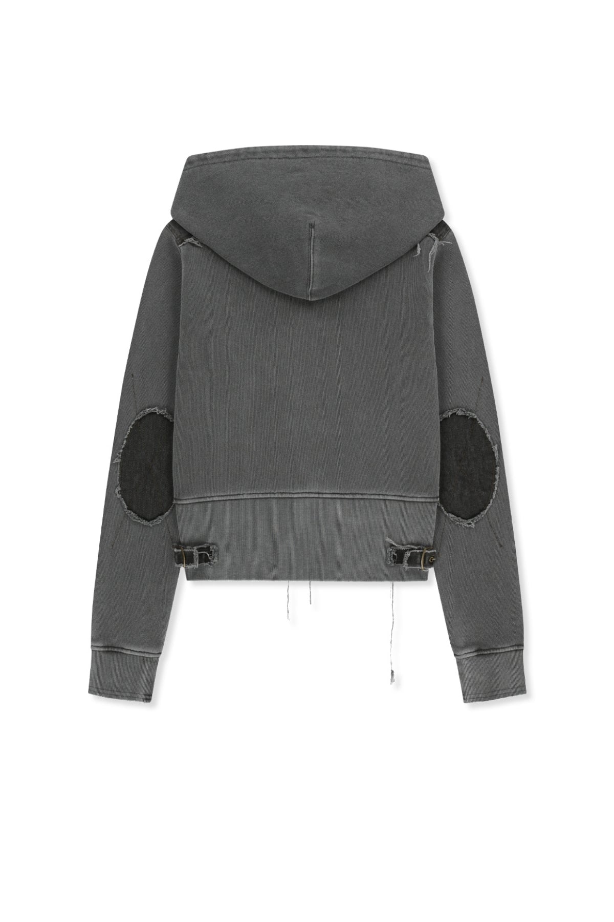 Matinkim Faded Washed Hoody Zip UP IN Charcoal