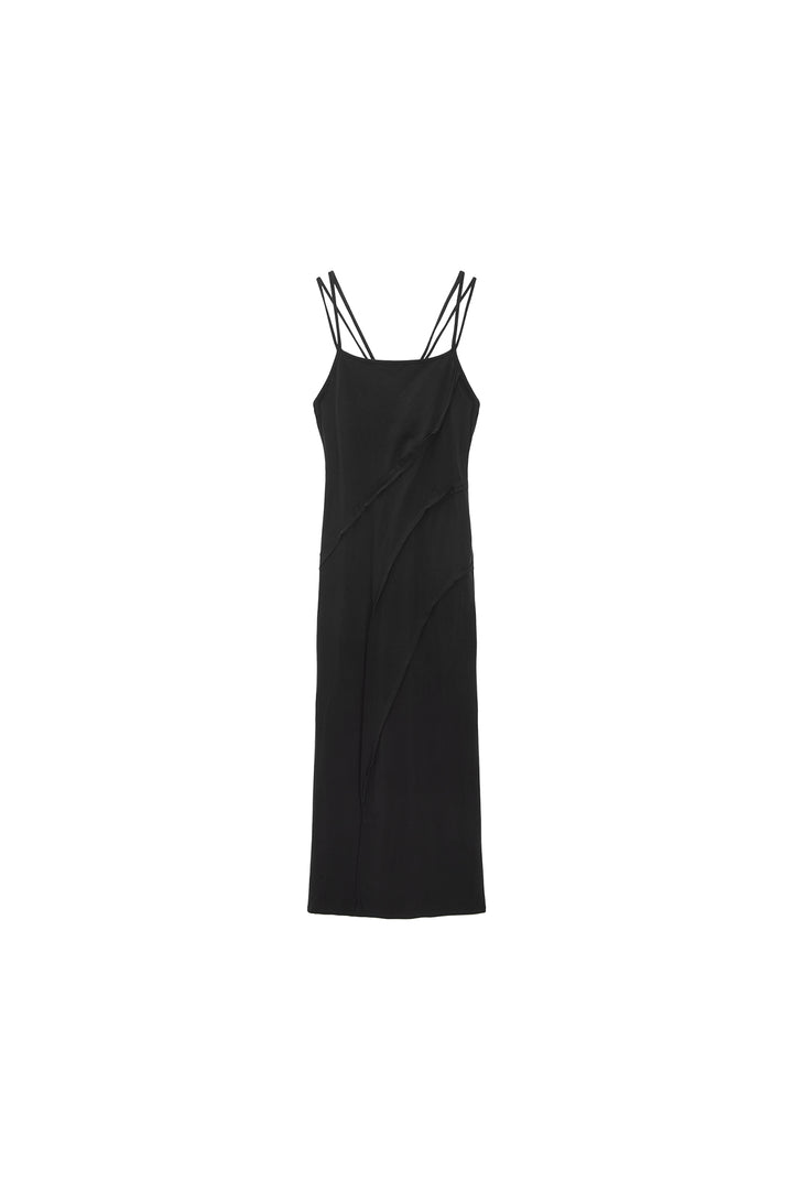 Matinkim Cut Out Layered Maxi Dress IN Charcoal
