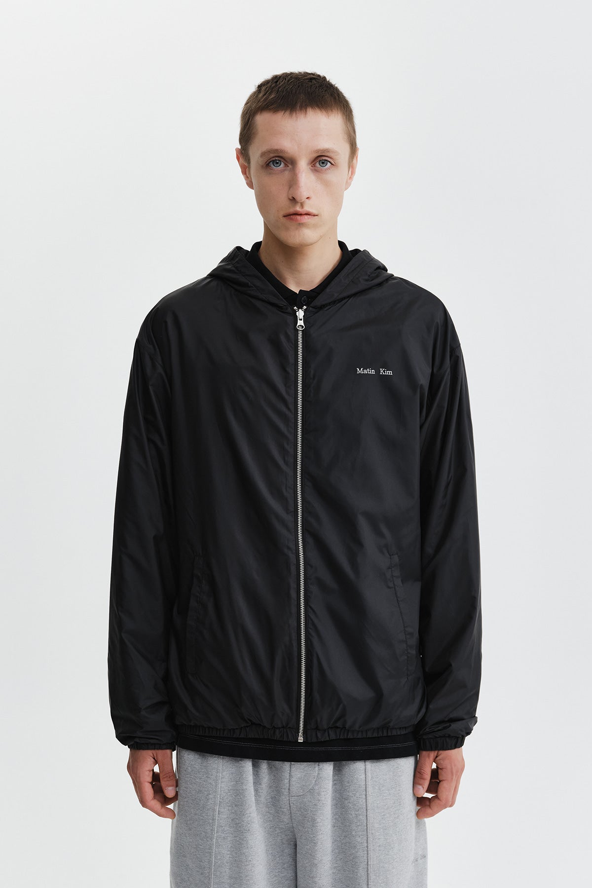 Matinkim Double Face Hoody Zip UP IN Black