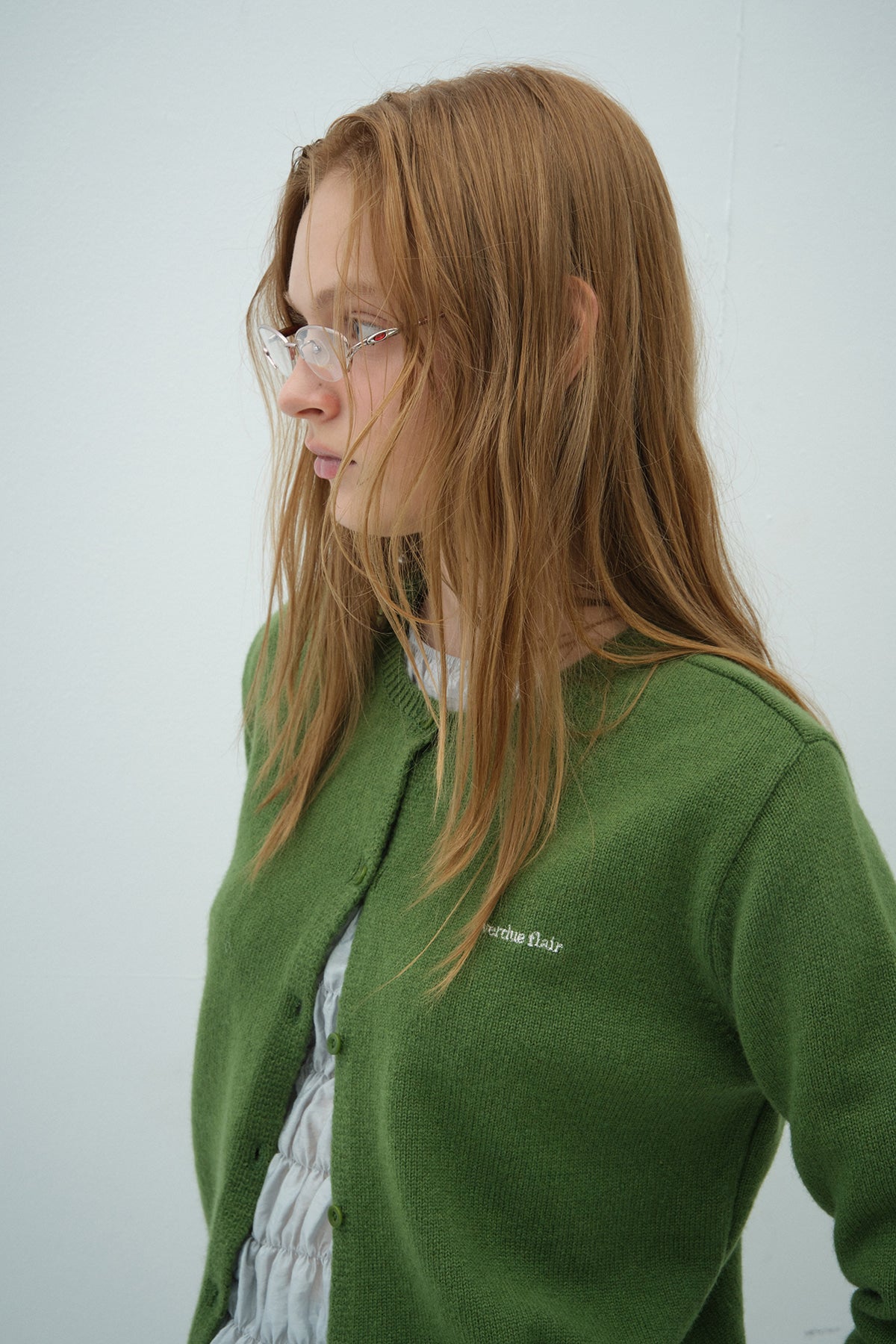 Overdueflair Overdue Wool Cardigan Forest Green