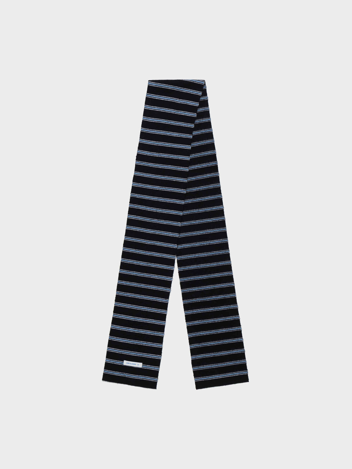 Low Classic Wool Cash Blend Striped Muffler Black