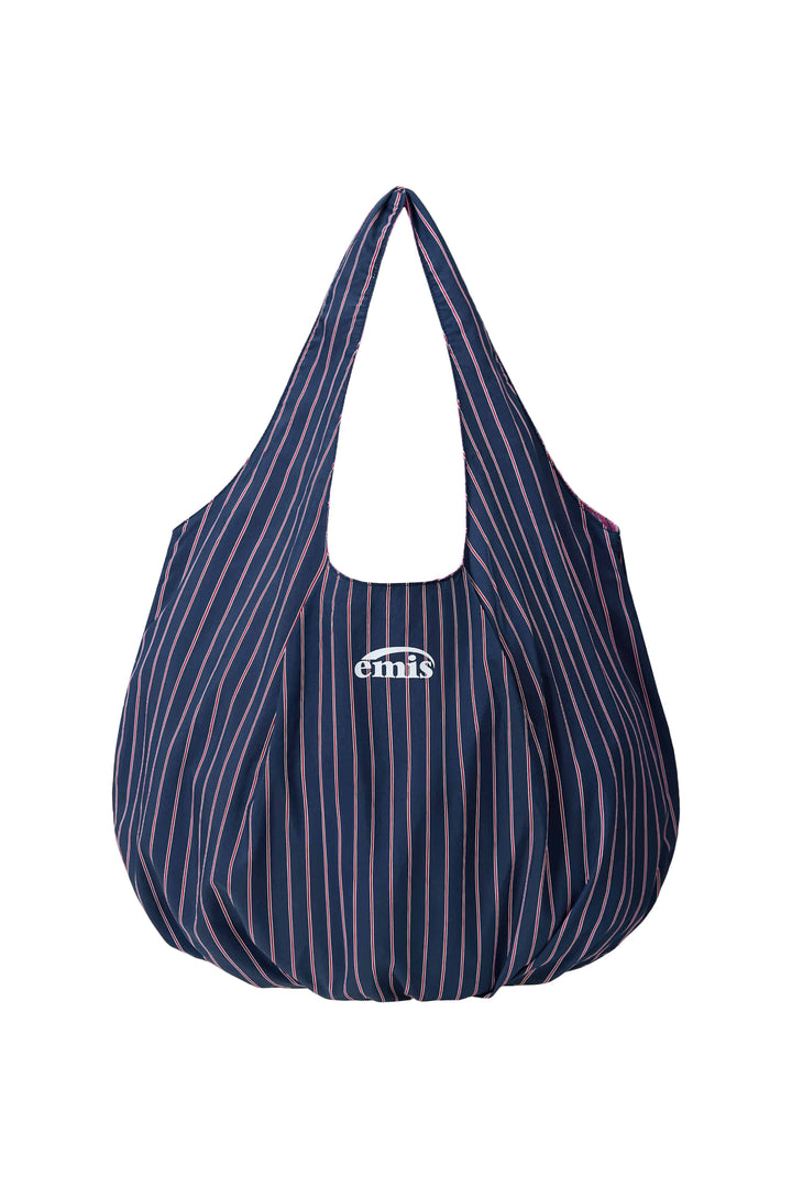Emis Reversible Stripe Shoulder Bag-Pink
