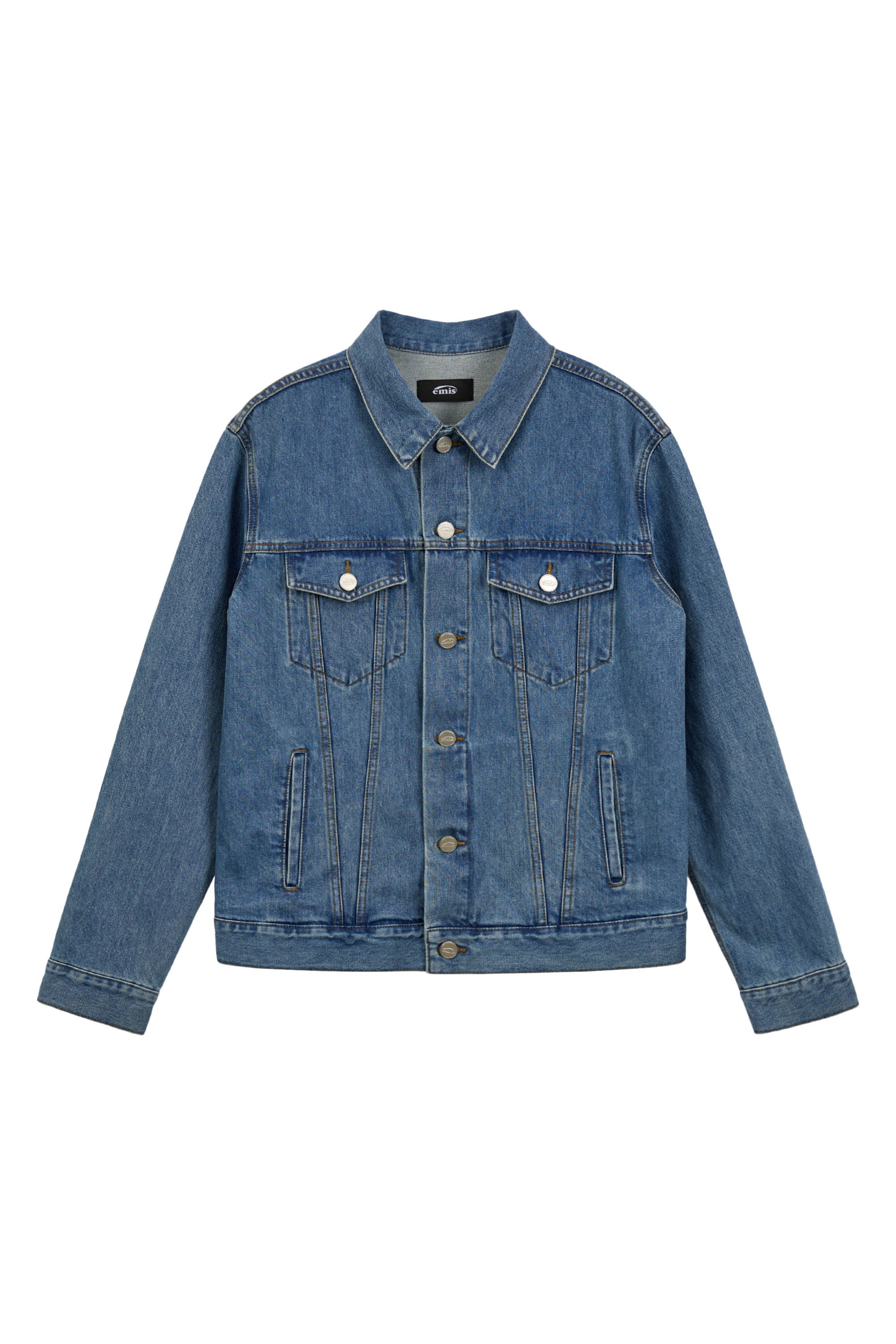 DENIM TRUCKER JACKET-BLUE