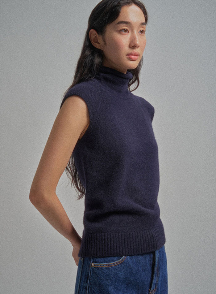 Mango Maniplease Oll Raccoon Turtle Knit Navy