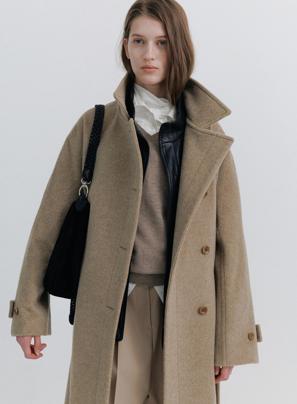 Kindersalmon Poster Wool Coat Sage