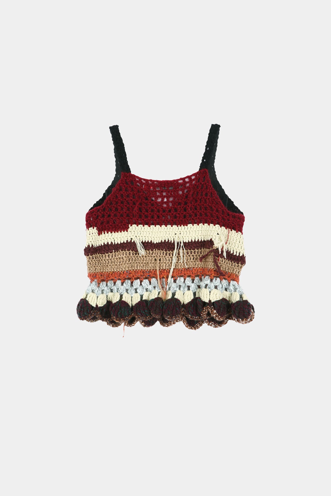 Andersson Bell Hand-Crocheted Ruffle Hem Top