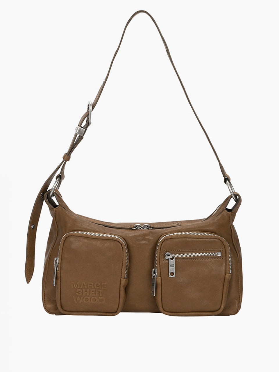 Margesherwood Outpocket Hobo vintage camel washed nappa