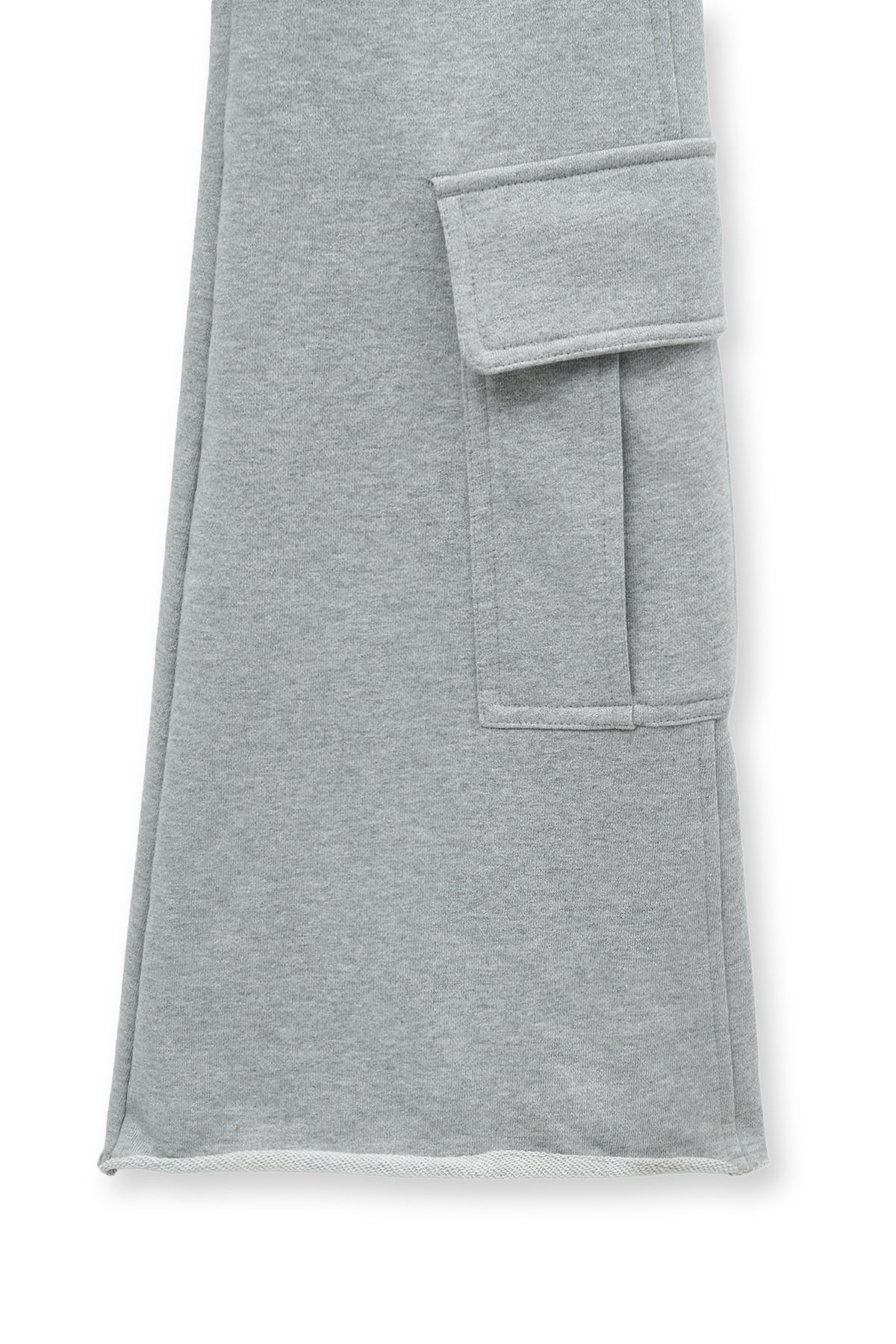 [matinkim] BOOTS CUT SLIM CARGO SWEATPANTS IN GREY