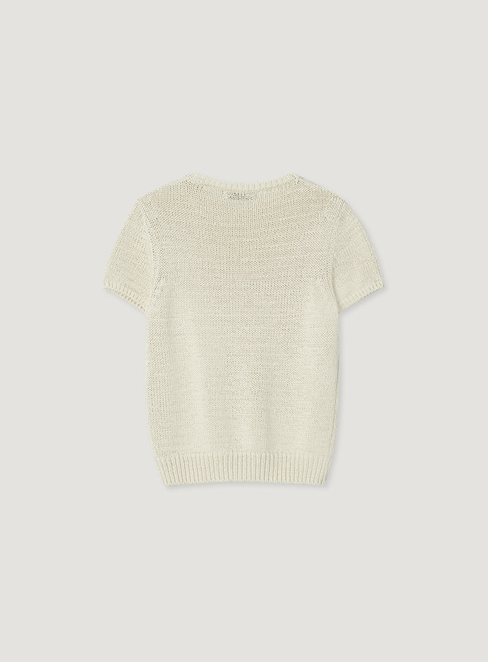 Mango Maniplease Majo Cotton Knit Natural
