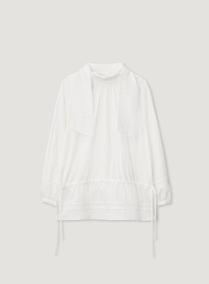 Mango Maniplease Ette Long Blouse White