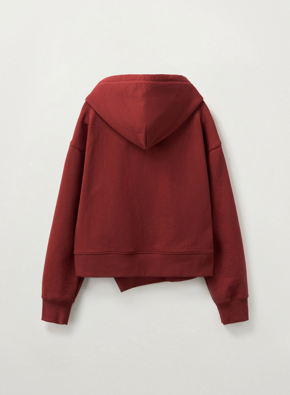 [satur] (W) Natural Saturday Crop Hoodie - Burgundy