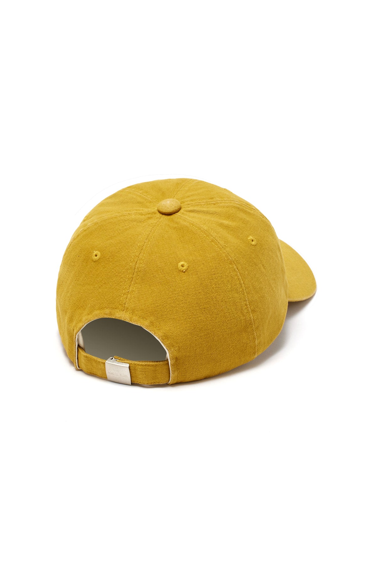 [matinkim] MATIN CURSIVE BALL CAP IN MUSTARD