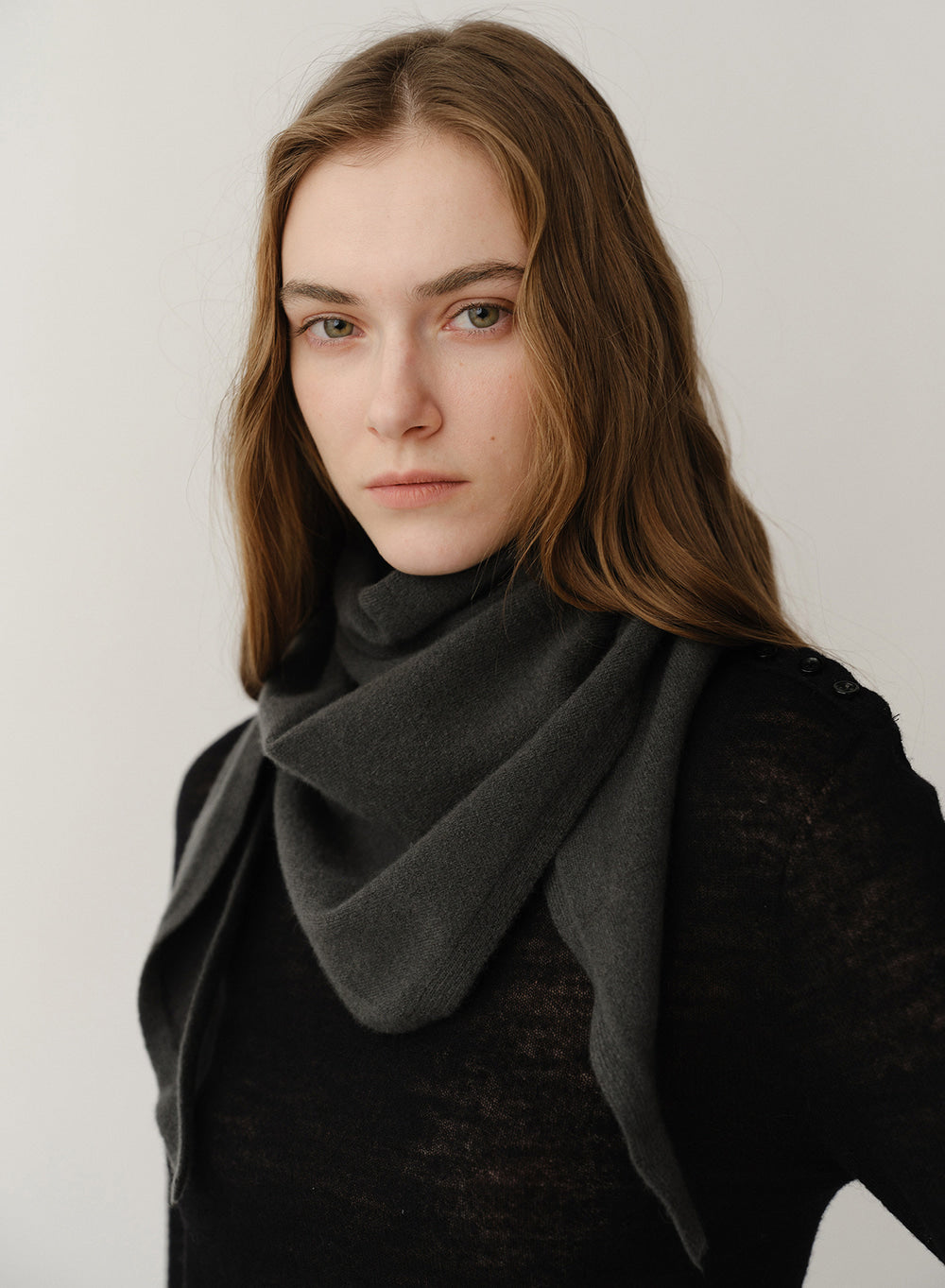 Kindersalmon Hazel Scarf Cambridge-Khaki