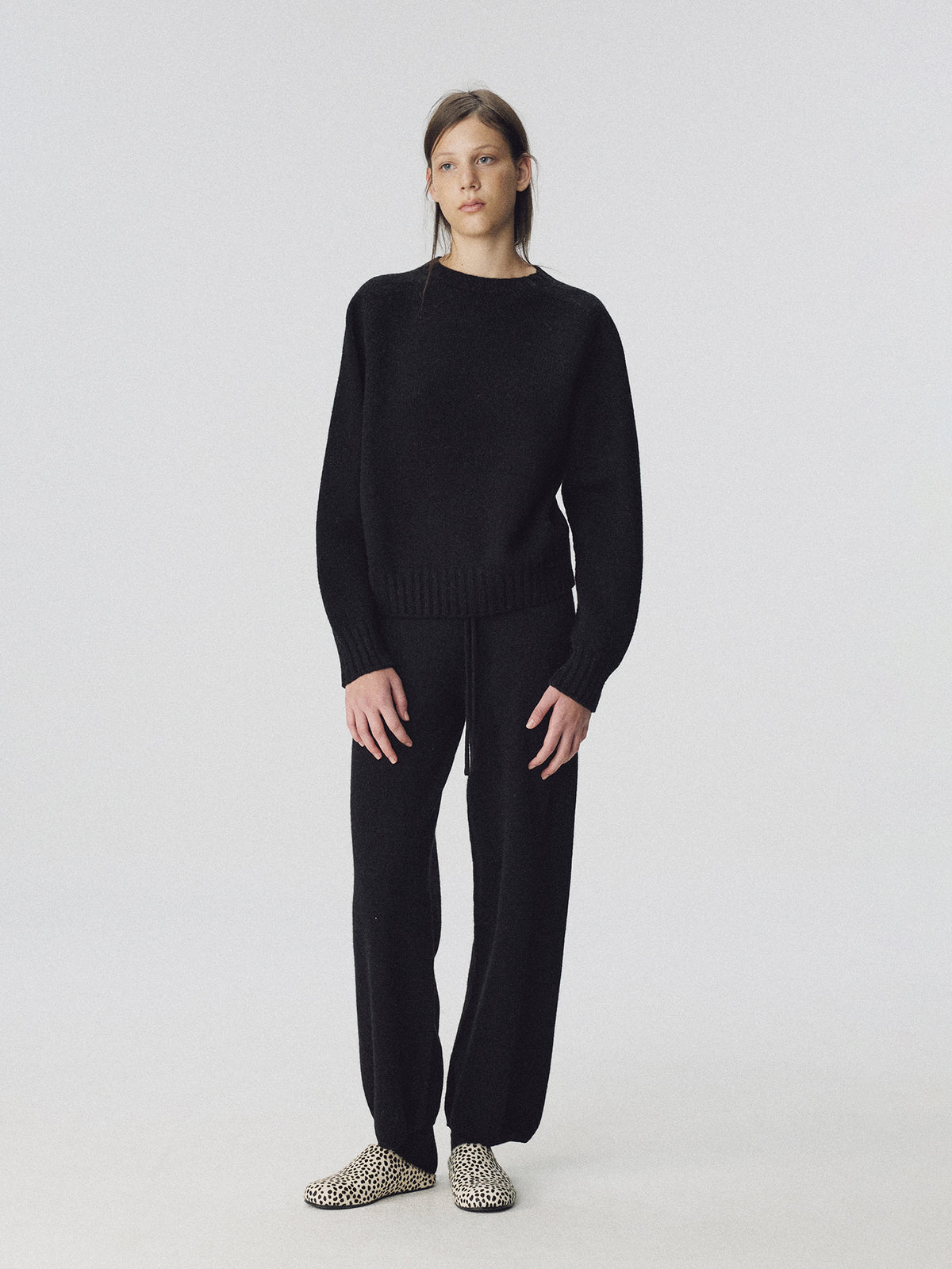 Nothing Written Bunny wool pullover knit (Black) (Pre-order, ships from Feb 13)