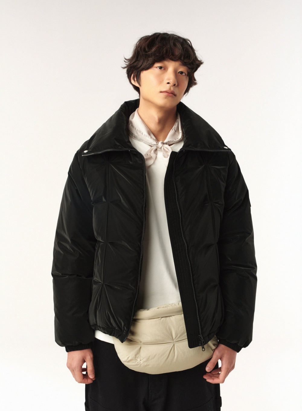 [satur] Angel Silk Scarf - Brown