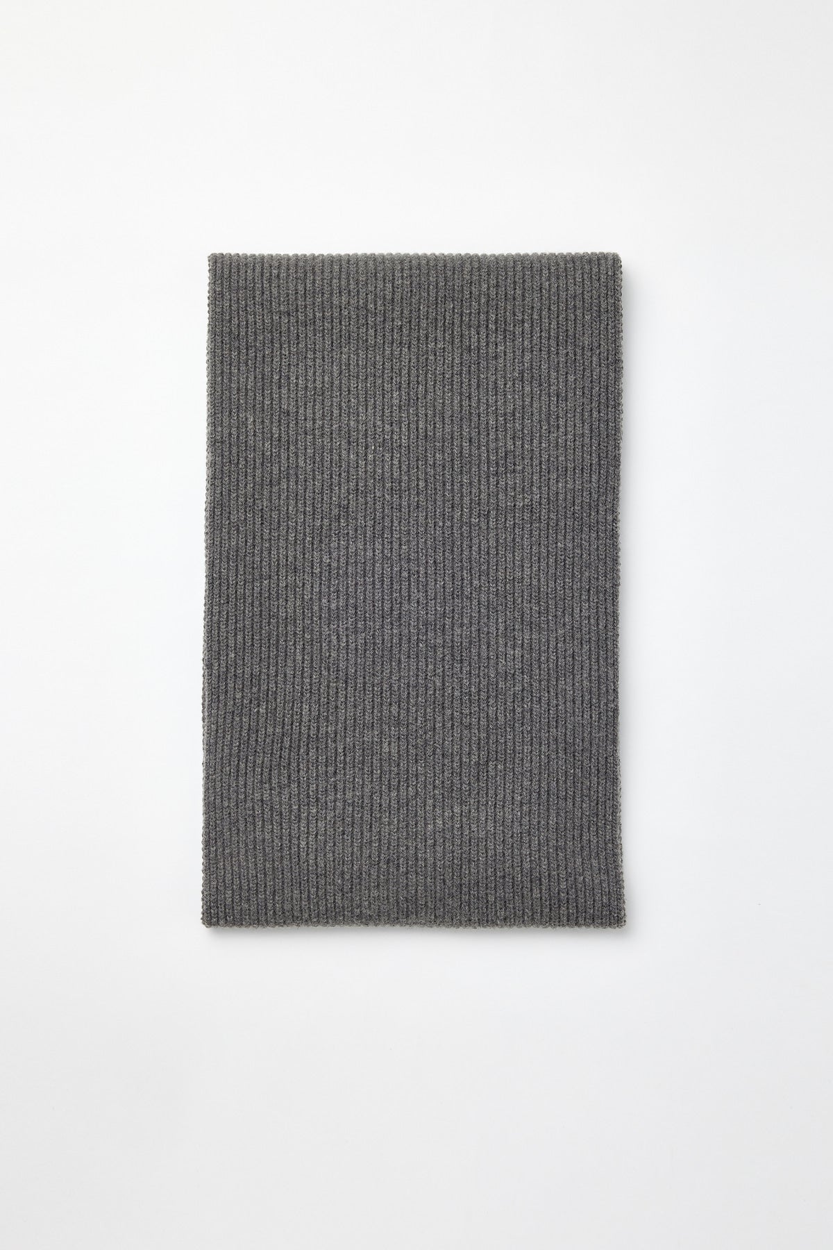 Matinkim Cut Out Wool Knit Muffler IN Grey