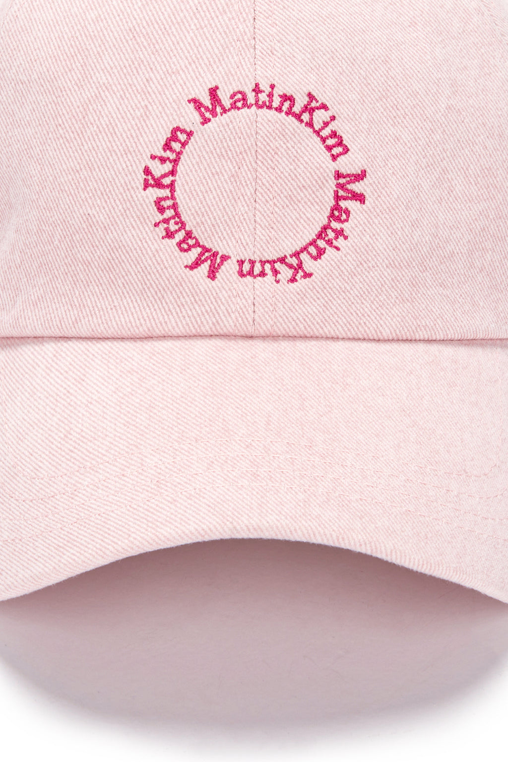 [matinkim] MACARON LOGO BALL CAP IN LIGHT PINK