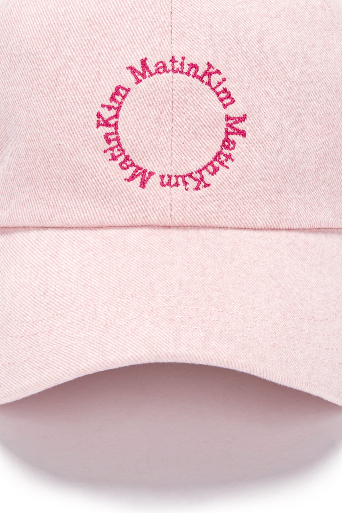 [matinkim] MACARON LOGO BALL CAP IN LIGHT PINK