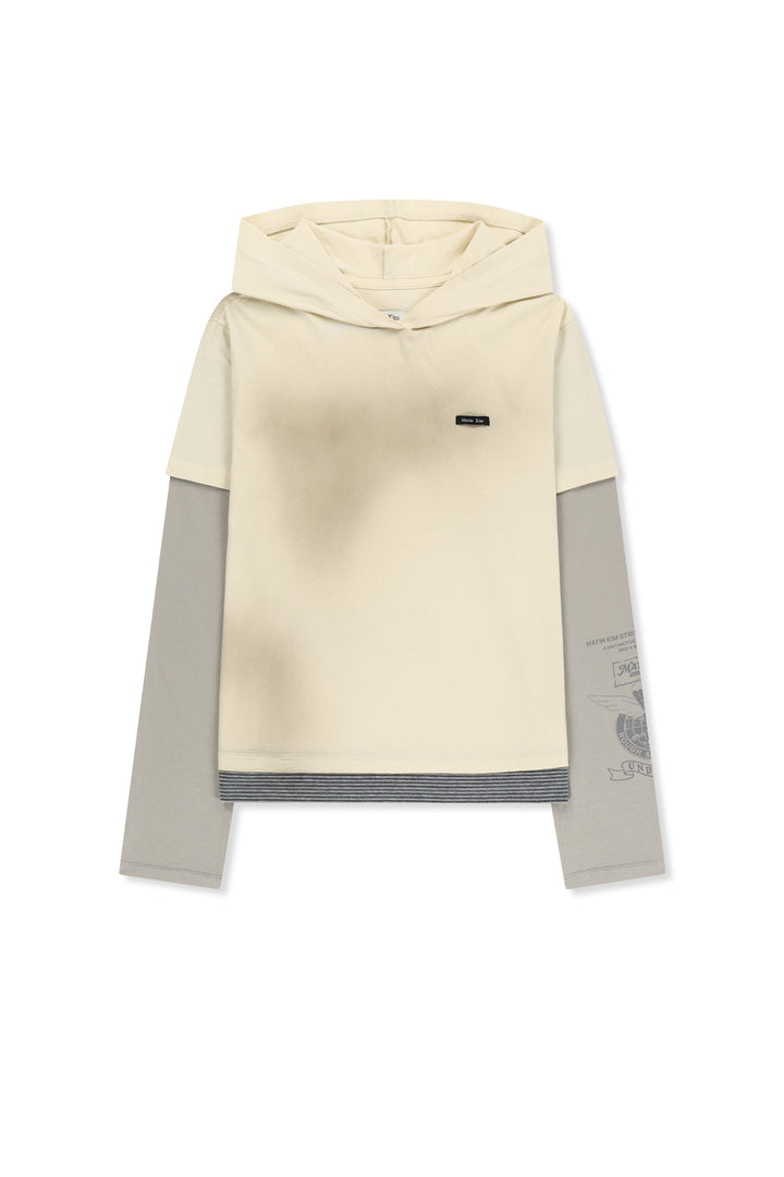 Matinkim Dust Washed Layered Hood Top IN Butter