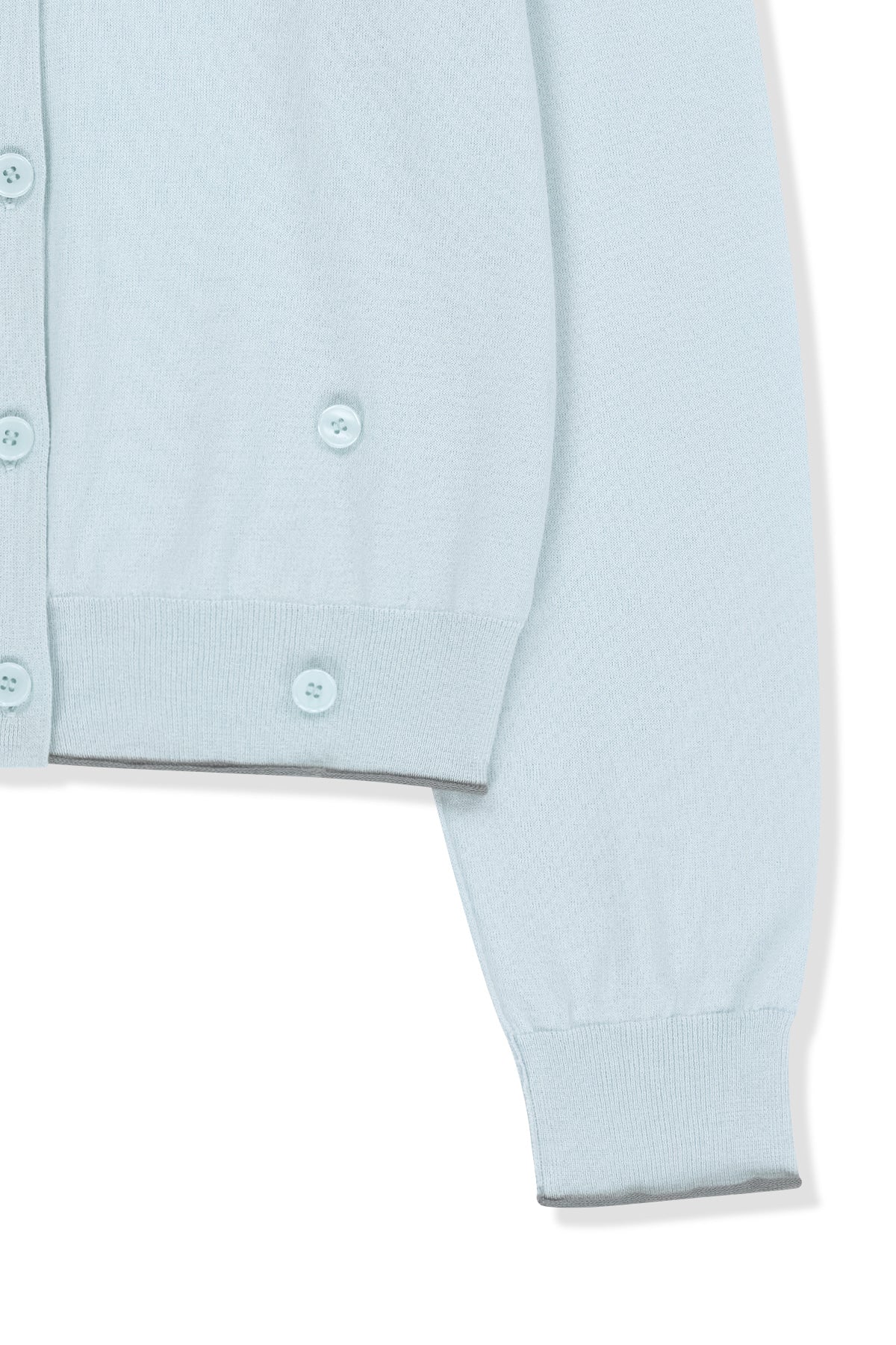 [matinkim] Back Logo Sheer Cardigan For Women IN Light Blue