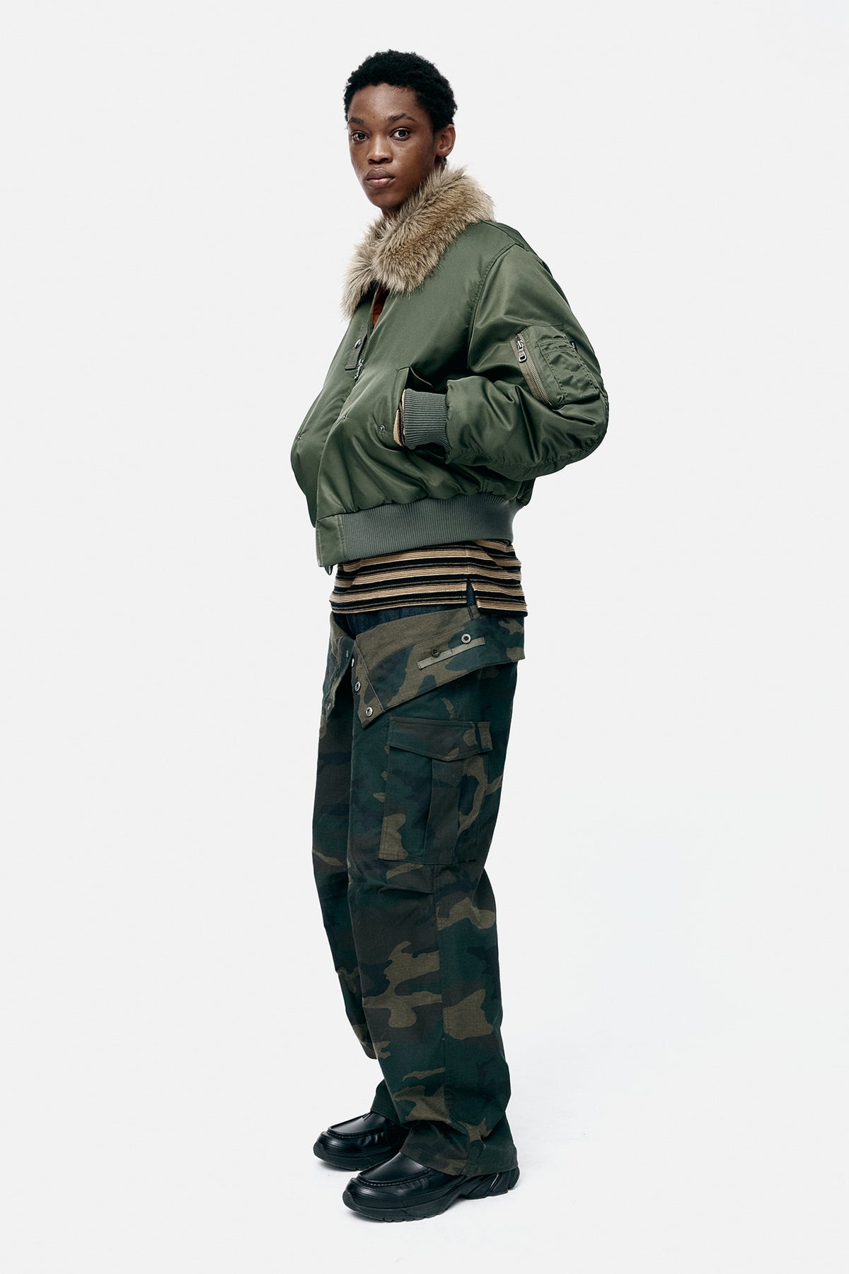Andersson Bell Fur Collar MA-1 Bomber