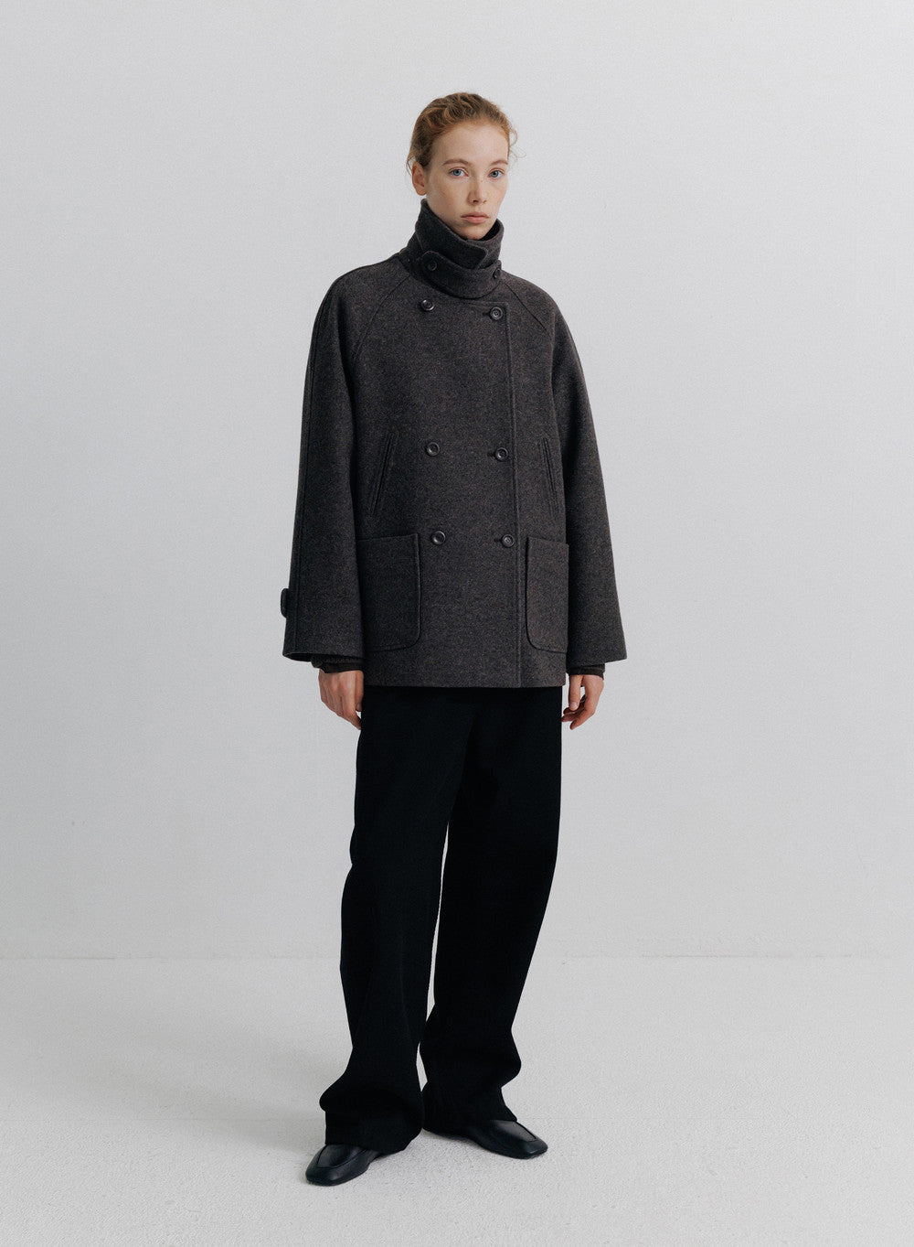 Kindersalmon Metis Alpaca Coat Dried plum