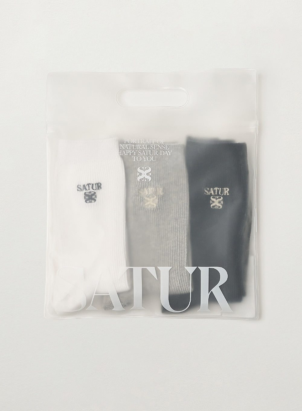 [satur] Apero Cotton Ribbed Socks