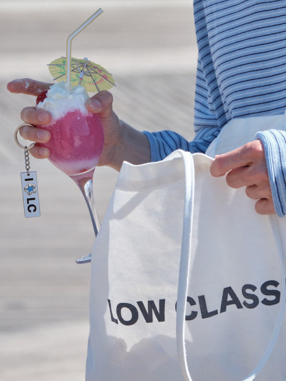 Low Classic I Lc Keyring White