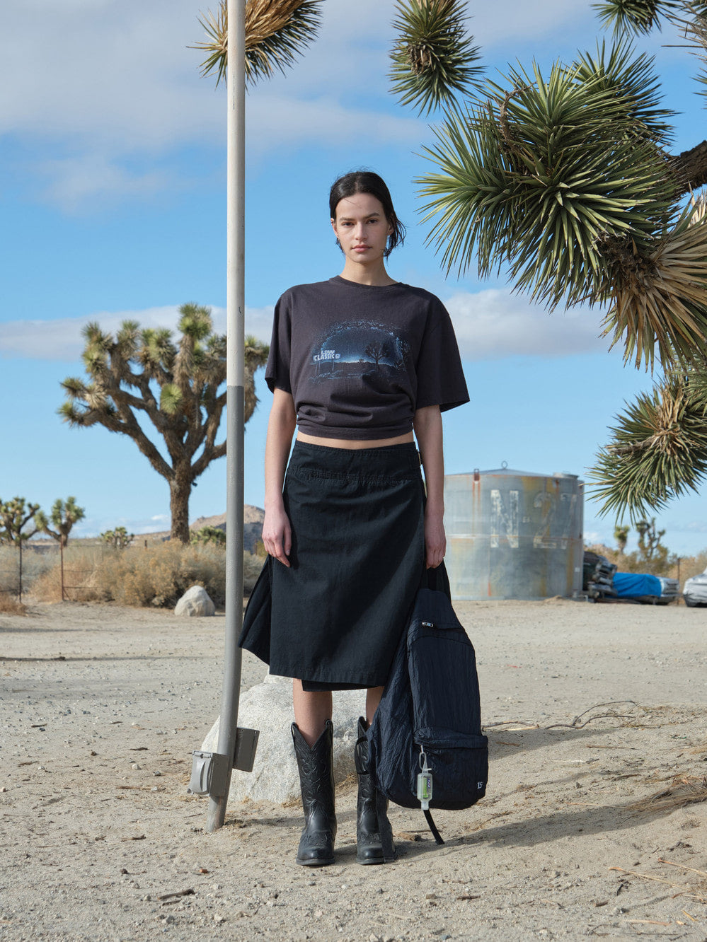 Low Classic Joshua Tree T-Shirt Deep Charcoal