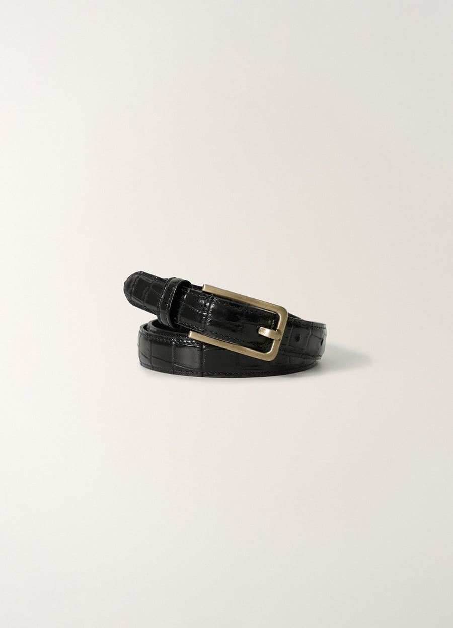 Nothing Written Sarto leather belt (Croco black)