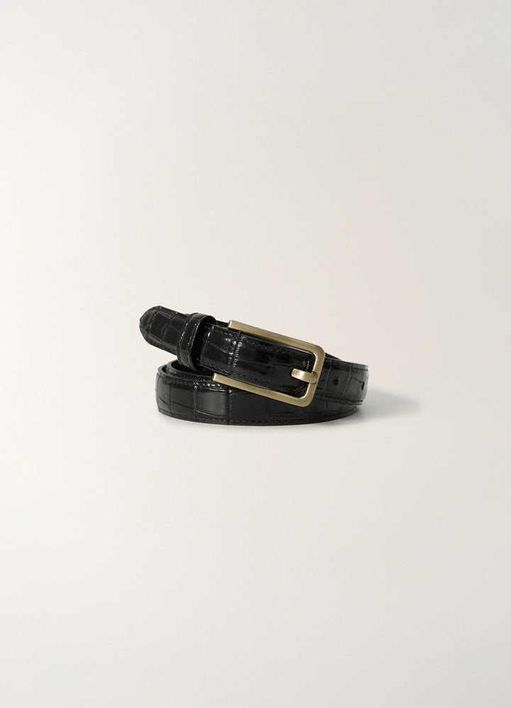 Nothing Written Sarto leather belt (Croco black)