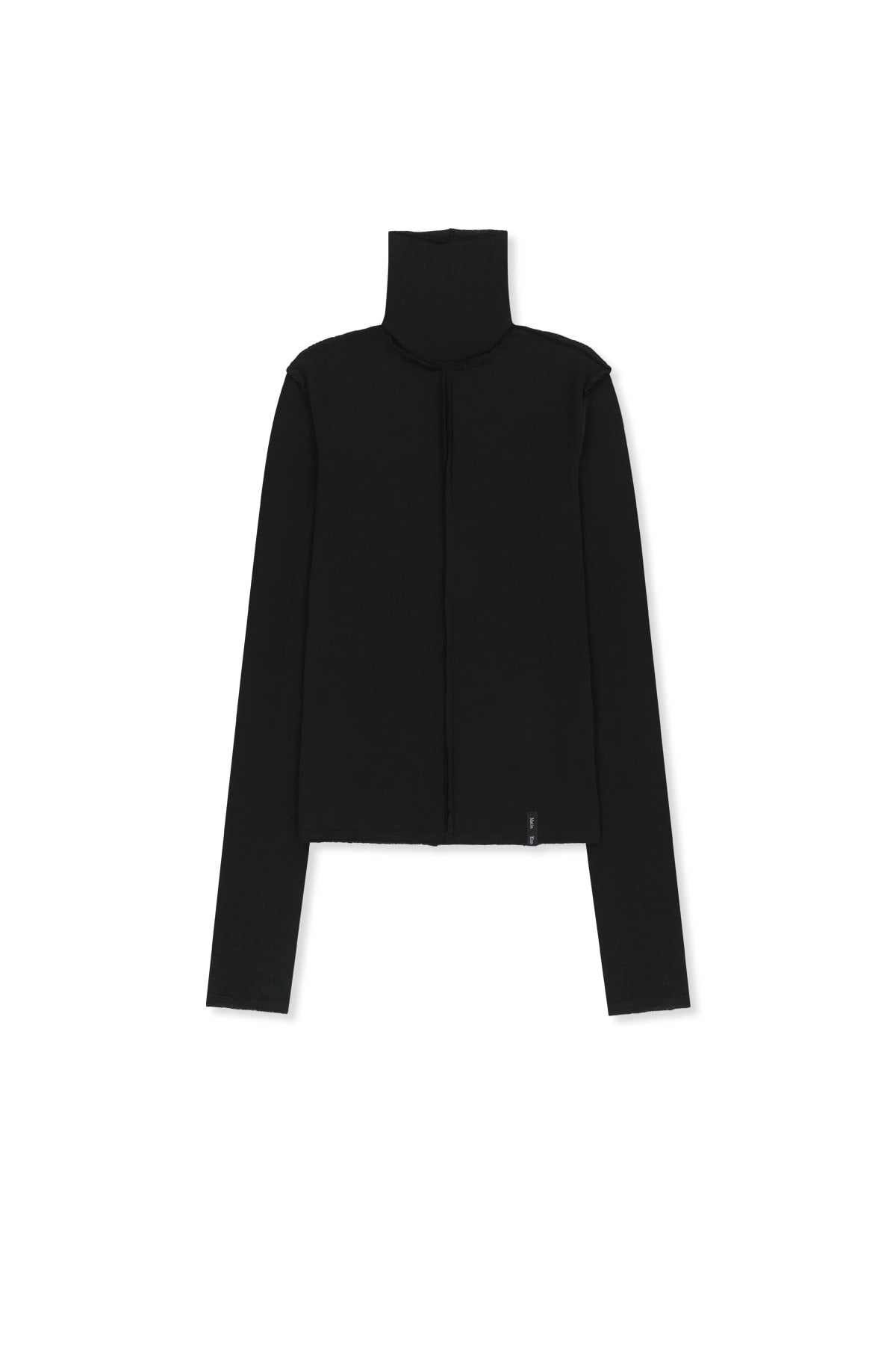 Matinkim Raw Cut High Neck Top IN Black