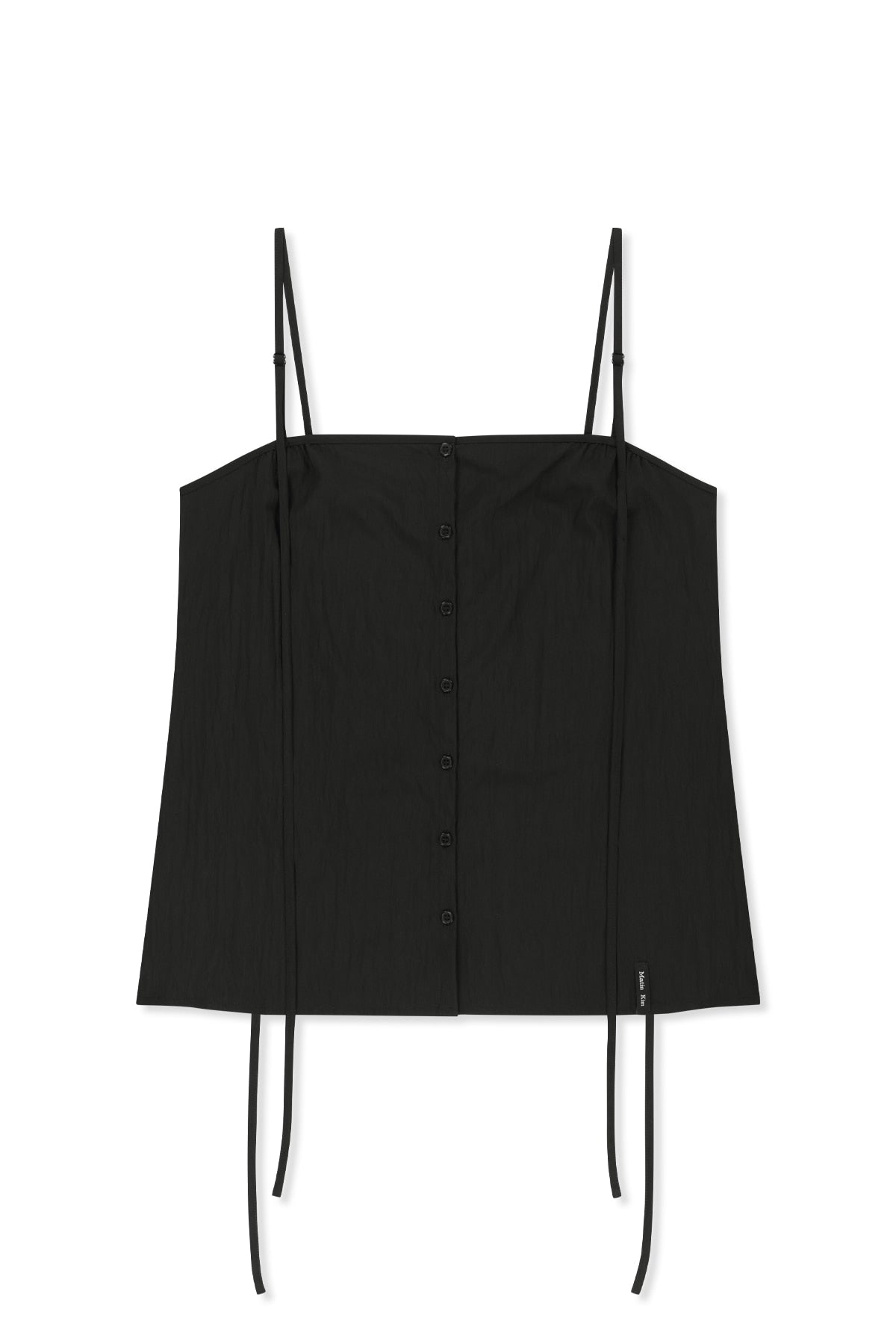 Matinkim Button Sleeveless Blouse IN Black