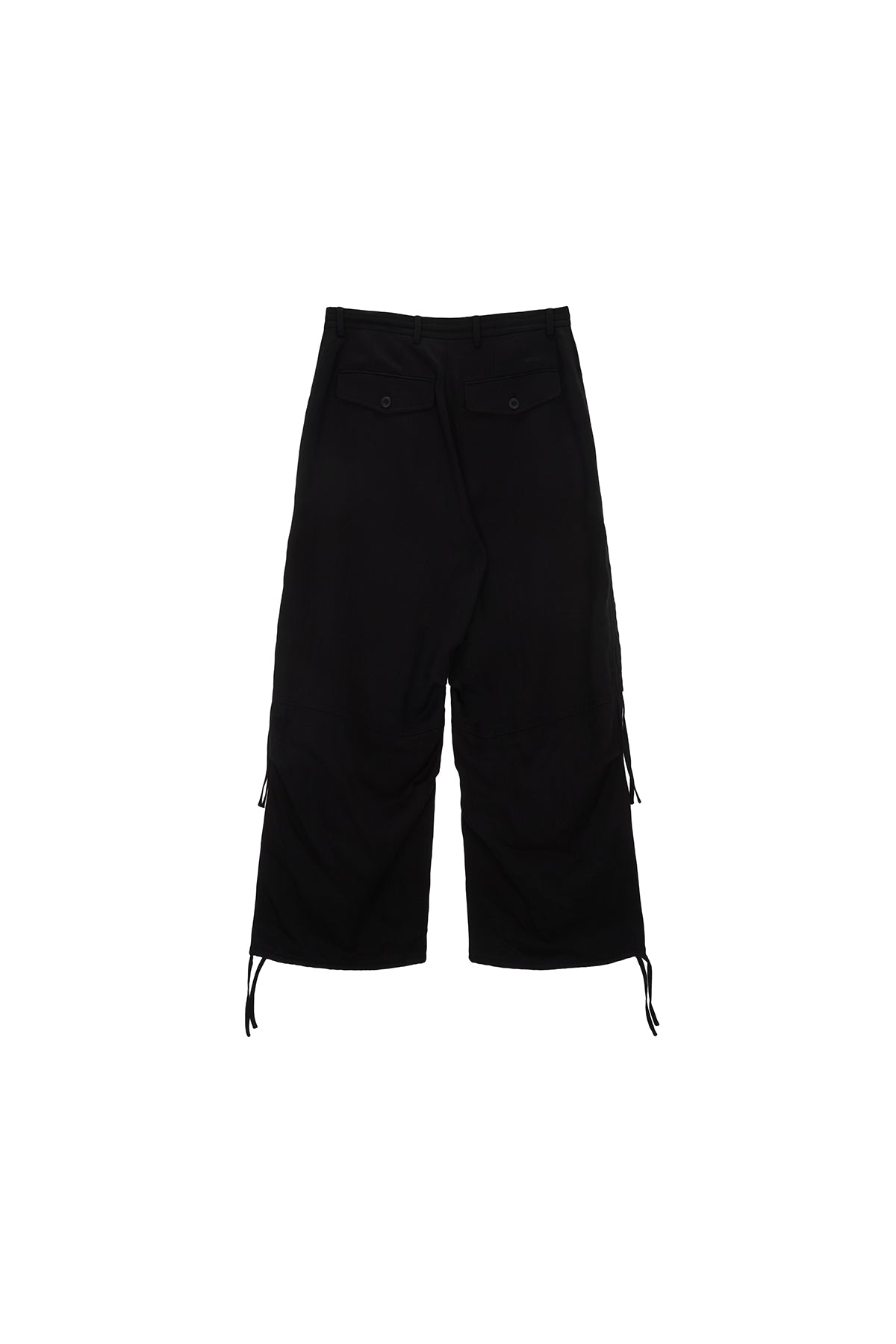 Matinkim Rayon String Cargo Pants IN Black