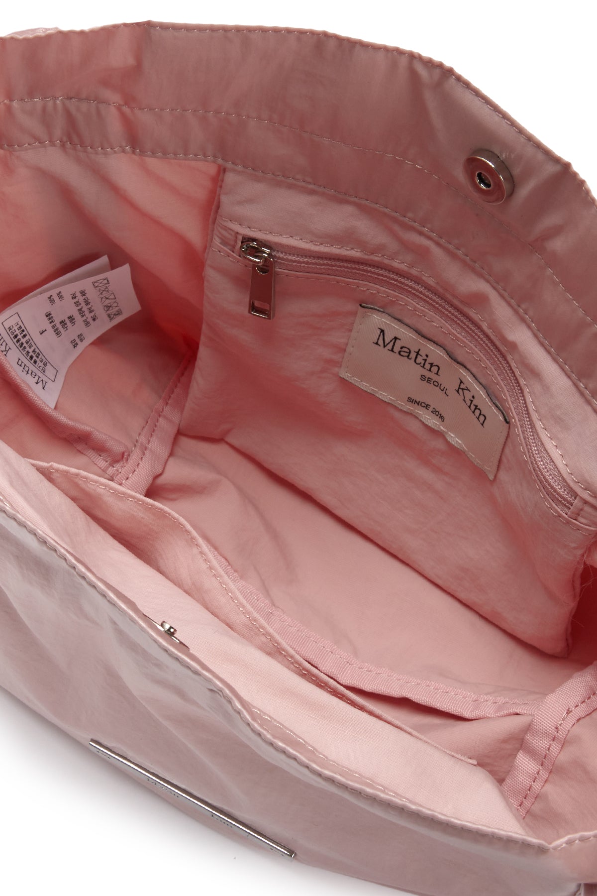 [matinkim] GLOSSY TWO WAY MINI BAG IN PINK