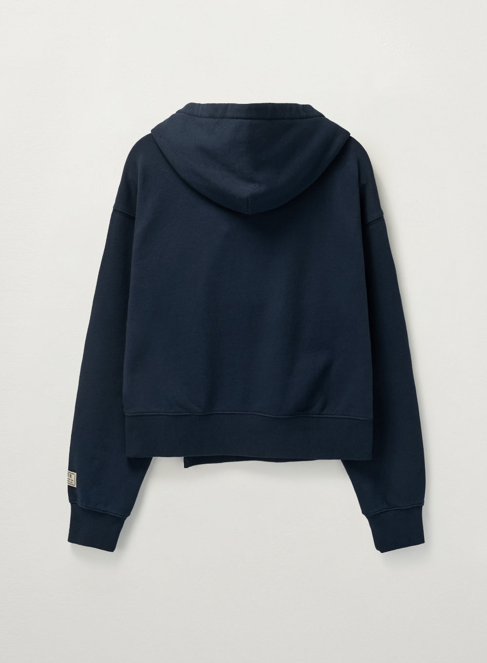 [satur] (W) Dublin Crop Hood T-shirt - Navy