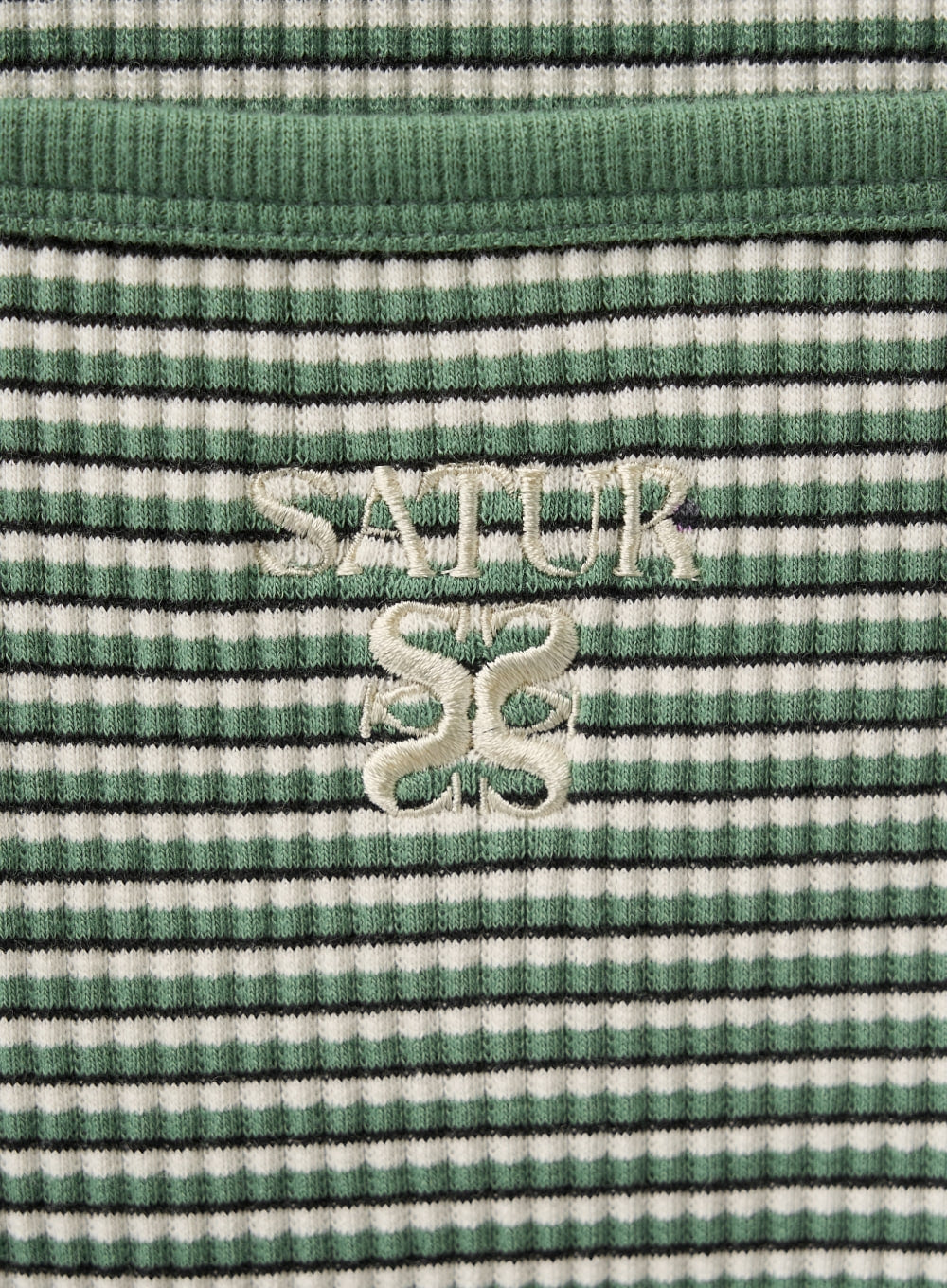 [satur] (W) Apero Logo Stripe Sleeveless Top - Green