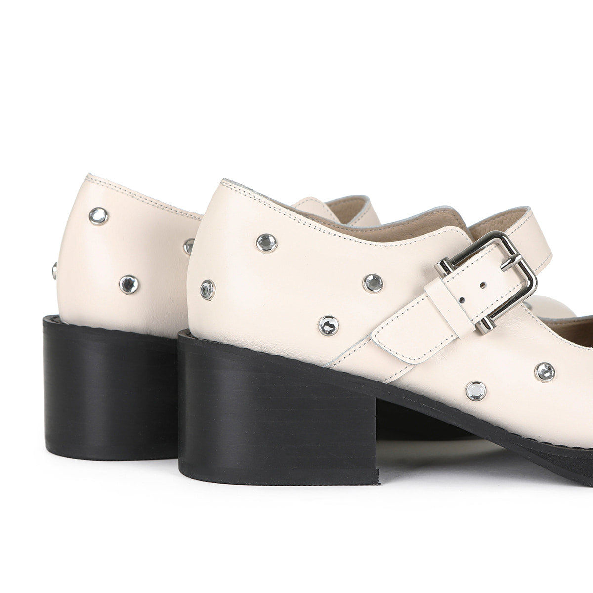 Osoi Brocle Mary Jane Cream Crystal
