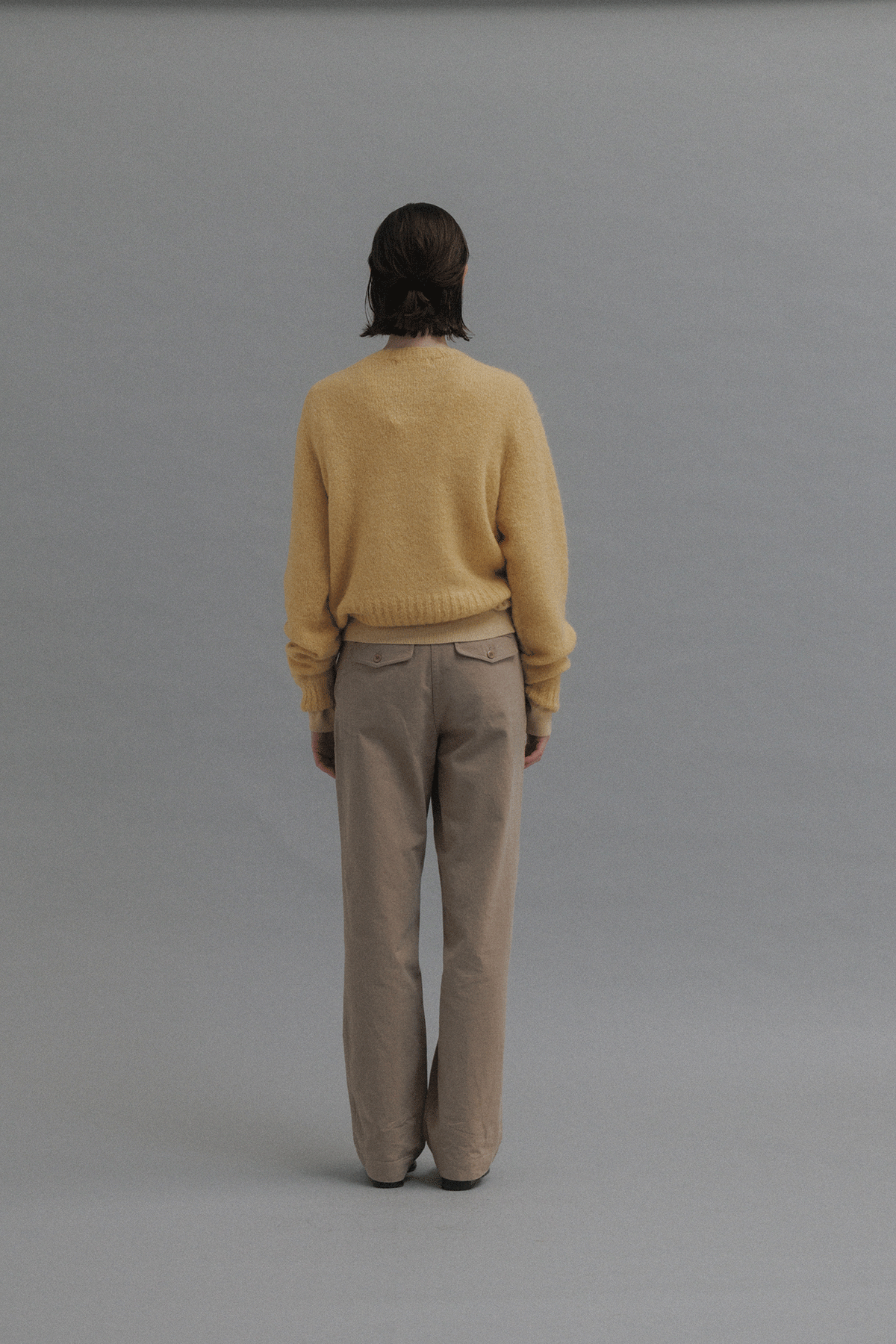 Nothing Written Alpaca pullover sweater (Egg yolk)