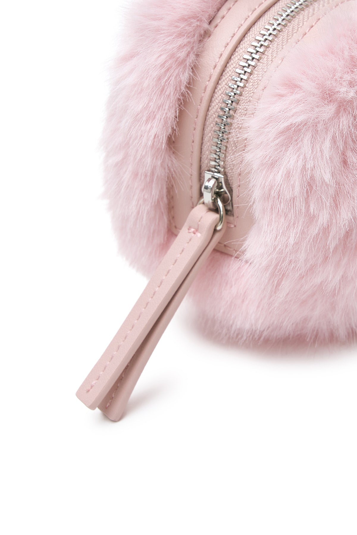 Matinkim Soft Fur Mini Cube Pouch IN Pink