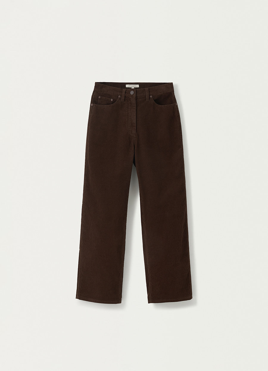 Nothing Written Cocoon corduroy pants (Dark brown)