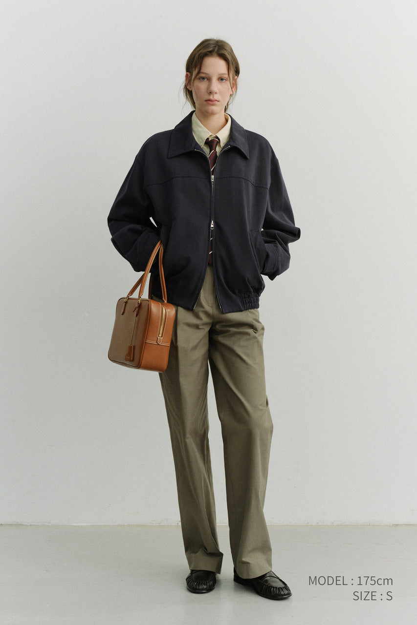 Dunst Pleated Chino Slacks Khaki