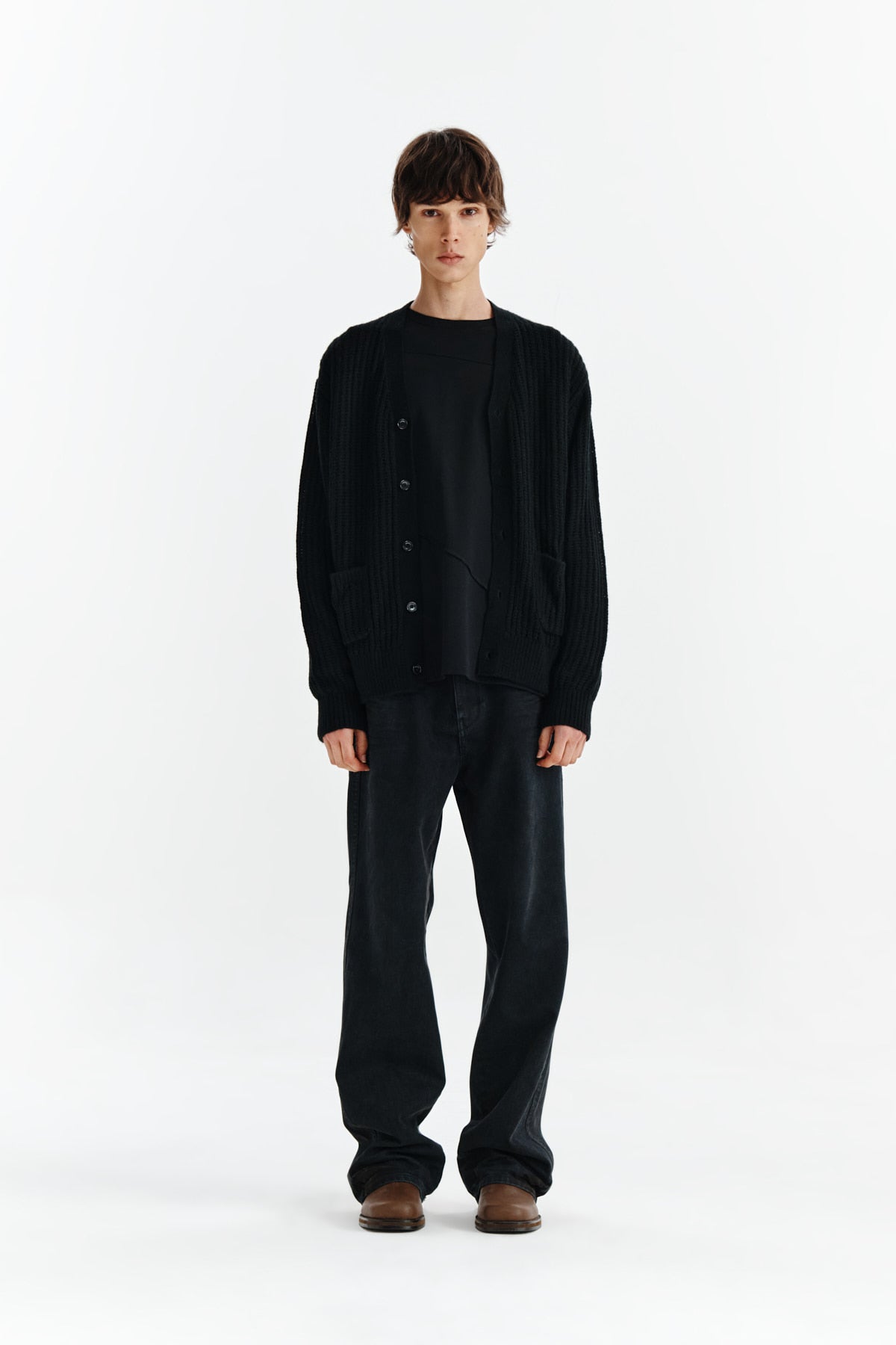[matinkim] VINTAGE VELVET DENIM PANTS FOR MEN IN NAVY