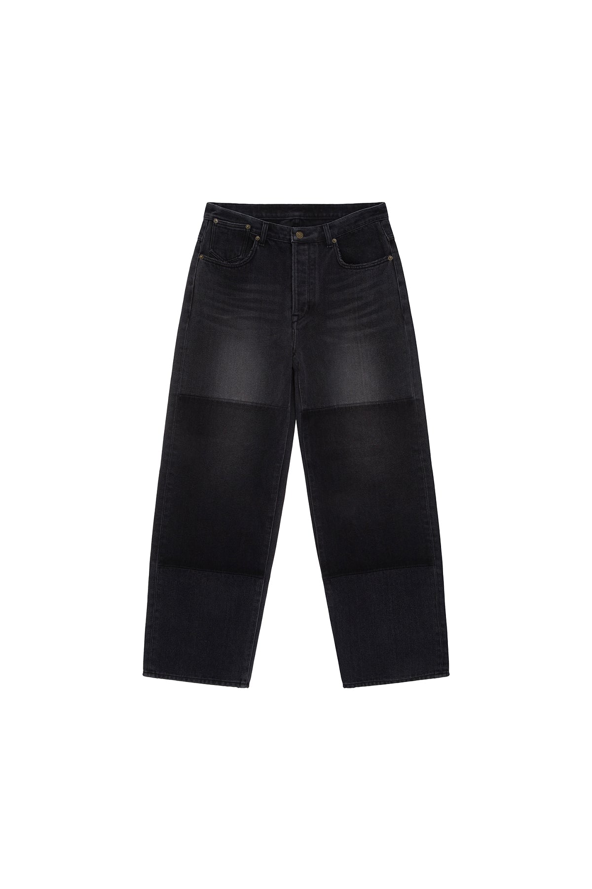 Matinkim Reverse Washed Denim Pants For Men IN Black