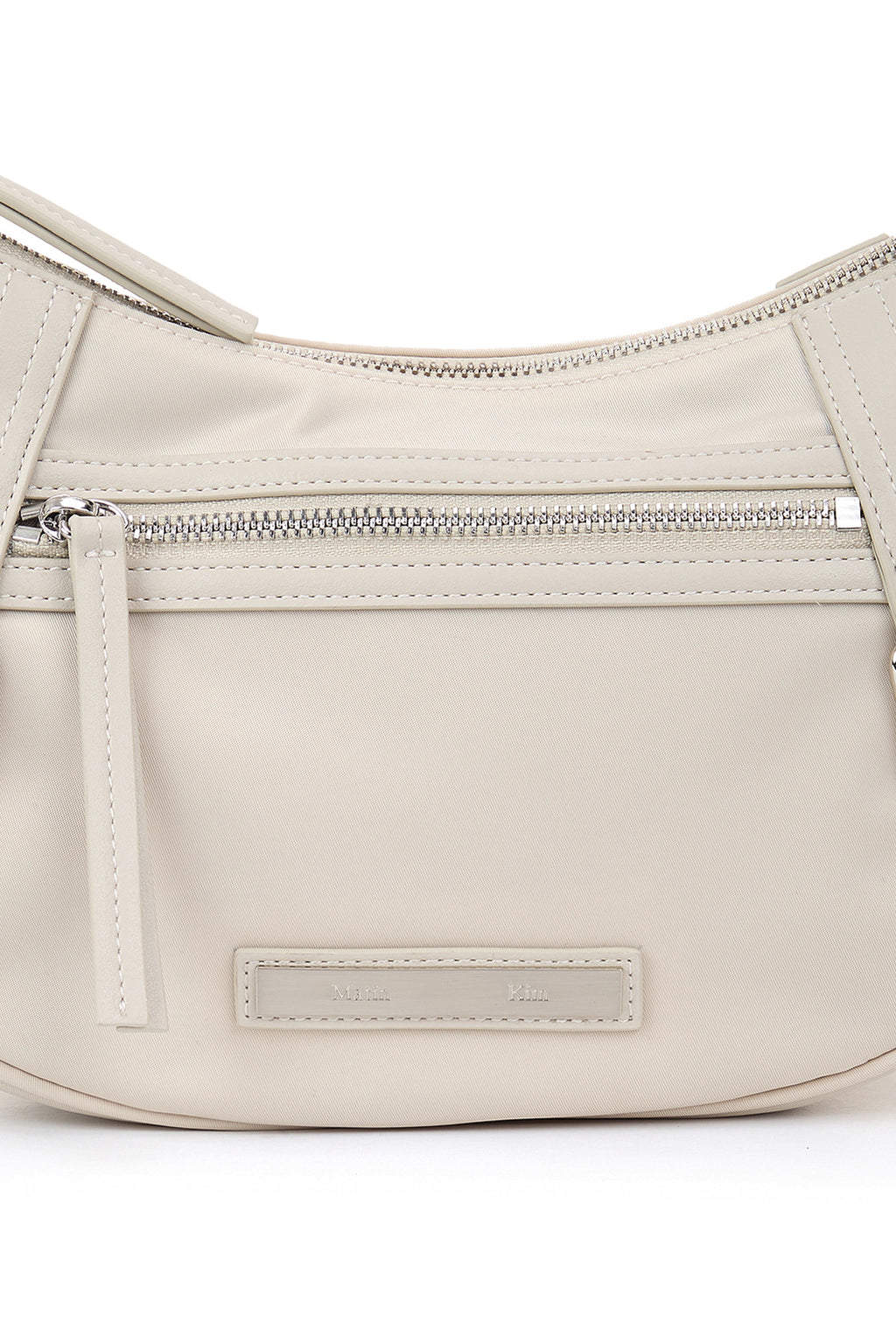 [matinkim] Fabric Arc Hobo Bag IN Light Grey