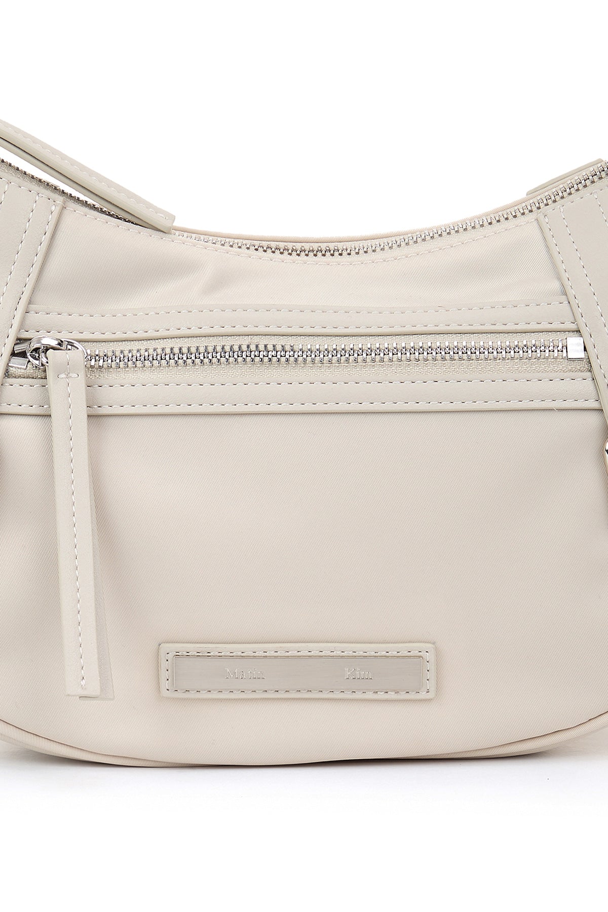 [matinkim] Fabric Arc Hobo Bag IN Light Grey