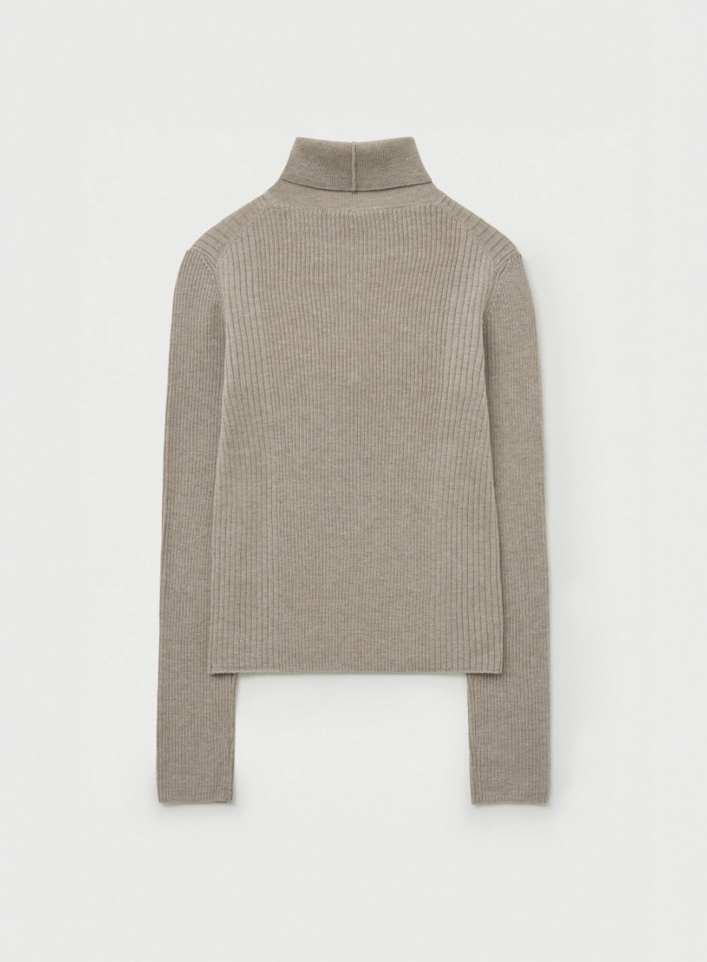 [satur] (W) 2-Way High Neck Knit - Beige