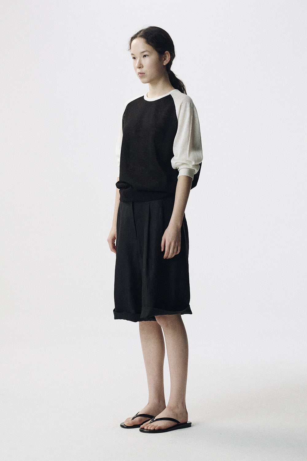 Nothing Written Mone raglan knit (Ivory black)