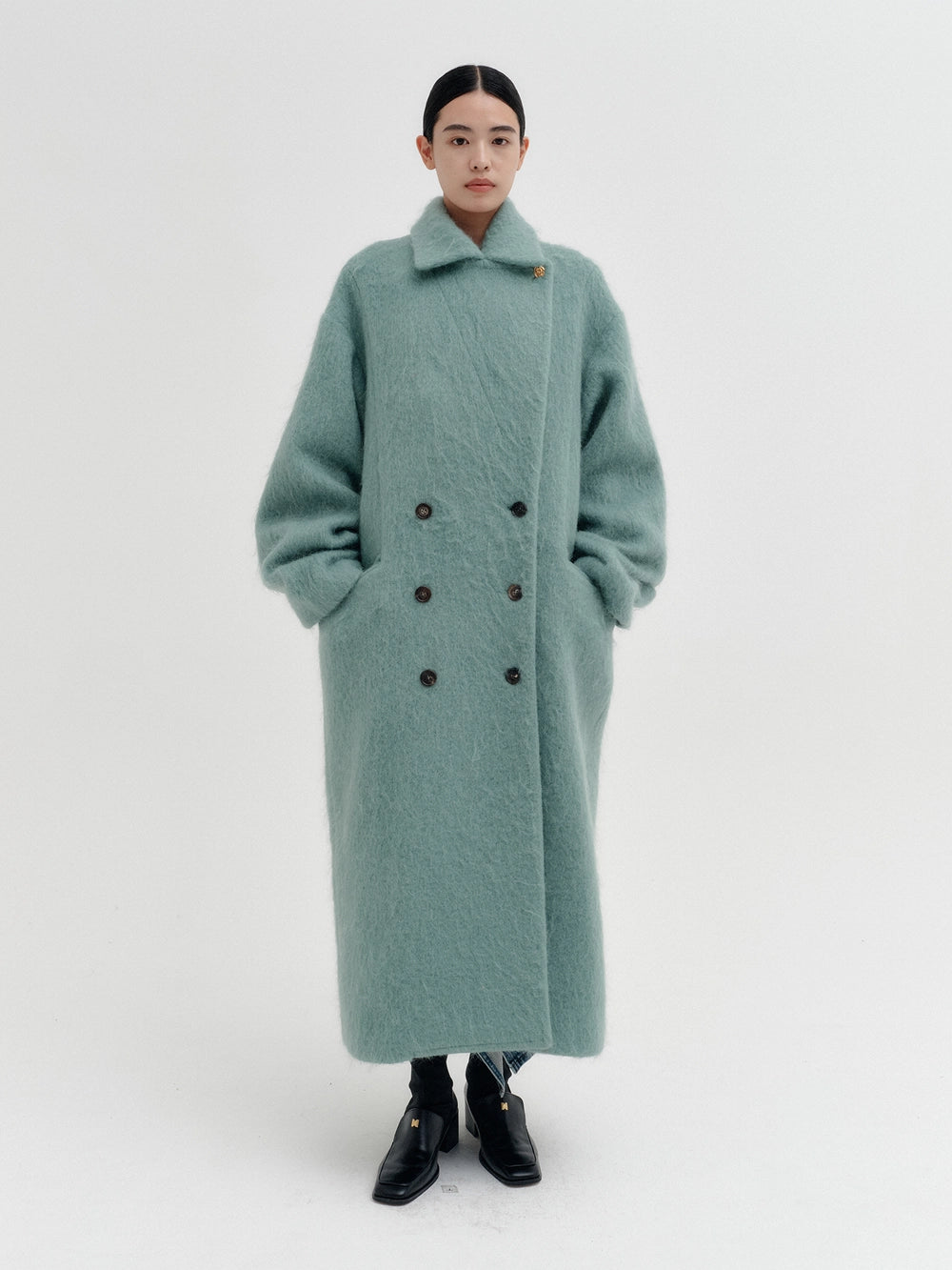 EENK Volume Silhouette Double Coat - Mint
